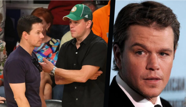 Mark Wahlberg with Matt Damon